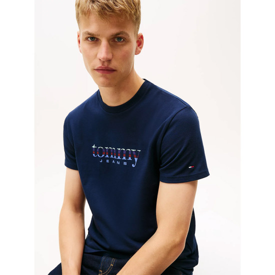 Tommy Hilfiger Ανδρική κοντομάνικη μπλούζα Logo Jersey Slim T-Shirt